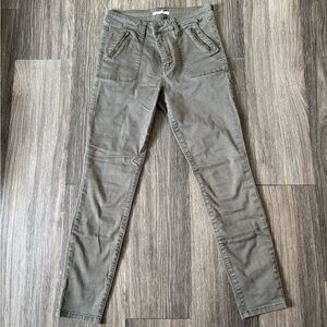 STS Blue Olive Pants with Zipper Details